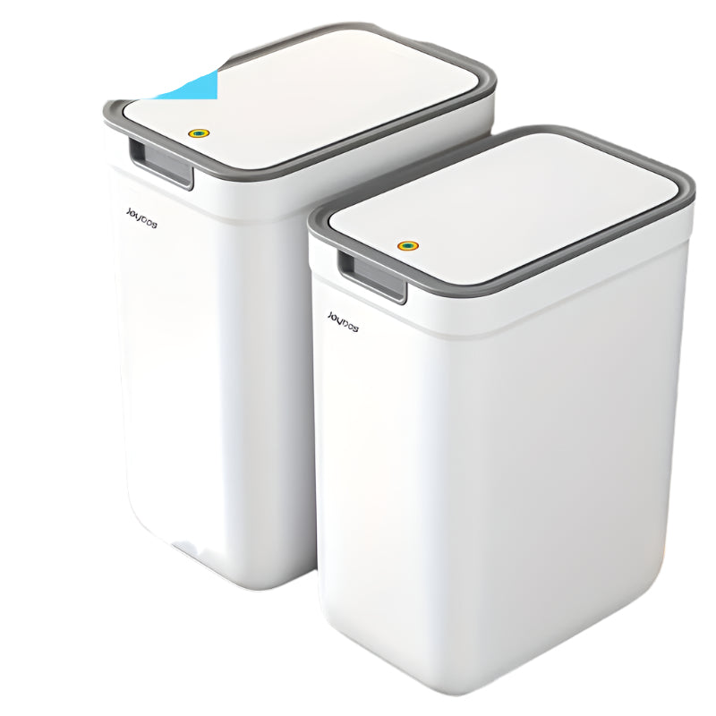 Set de 2 Botes de Basura Blancos con Tapa Antiodor – Diseño Moderno y Compacto Bins > Bins TM