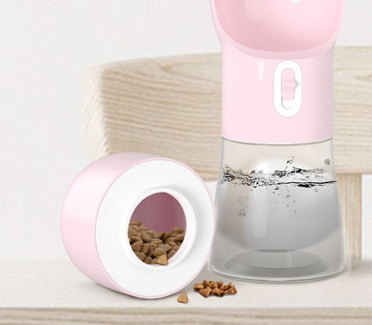 Dispensador de Agua Portátil para Perros | Botella Plegable 2 en 1 | Ideal para Viajes y Paseos Accesorios para mascotas / Bebedero port Mi tienda