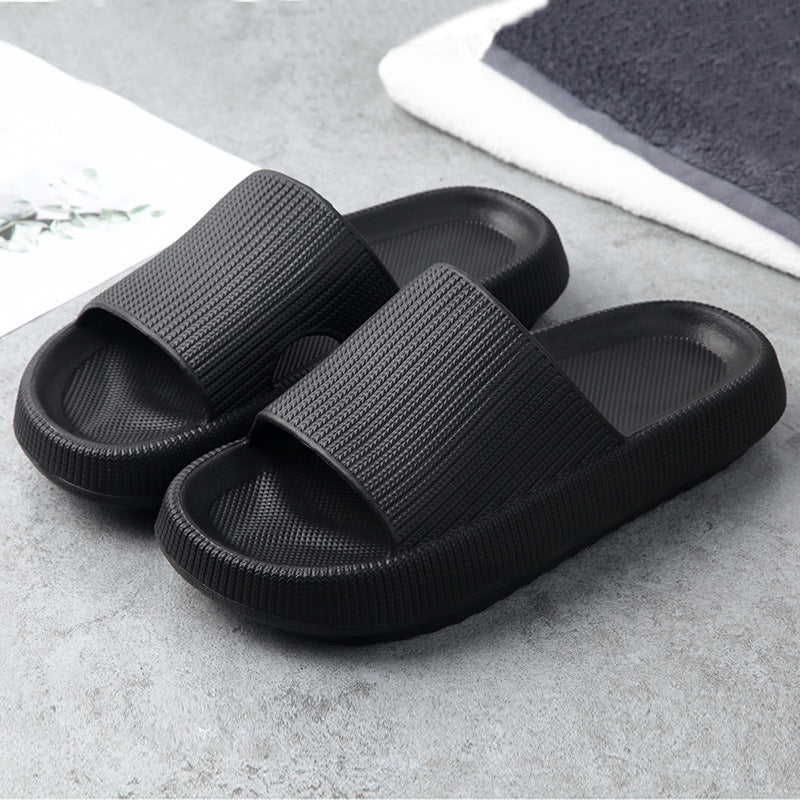 Soft Home Slippers for Men & Women – Cozy Indoor Couple Design, Multiple Colors Pantuflas / Calzado de interior / Ropa d Mi tienda Black 34or35