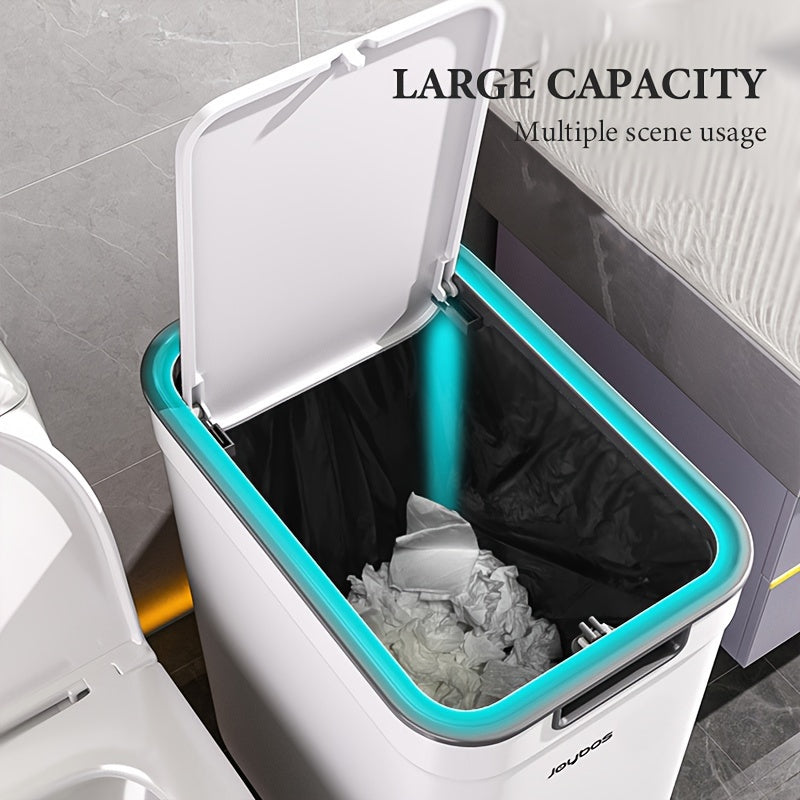 Set de 2 Botes de Basura Blancos con Tapa Antiodor – Diseño Moderno y Compacto Bins > Bins TM