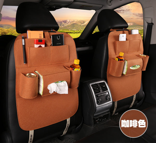 Organizador Multiusos para Asiento de Auto – Bolsillos de Almacenamiento, Montaje Colgante Universal (Impermeable, Negro) Accesorios para Auto Mi tienda