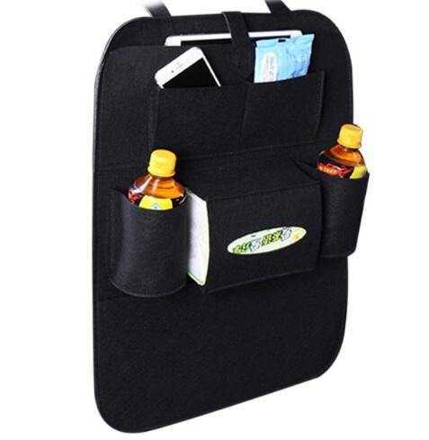 Organizador Multiusos para Asiento de Auto – Bolsillos de Almacenamiento, Montaje Colgante Universal (Impermeable, Negro) Accesorios para Auto Mi tienda Black