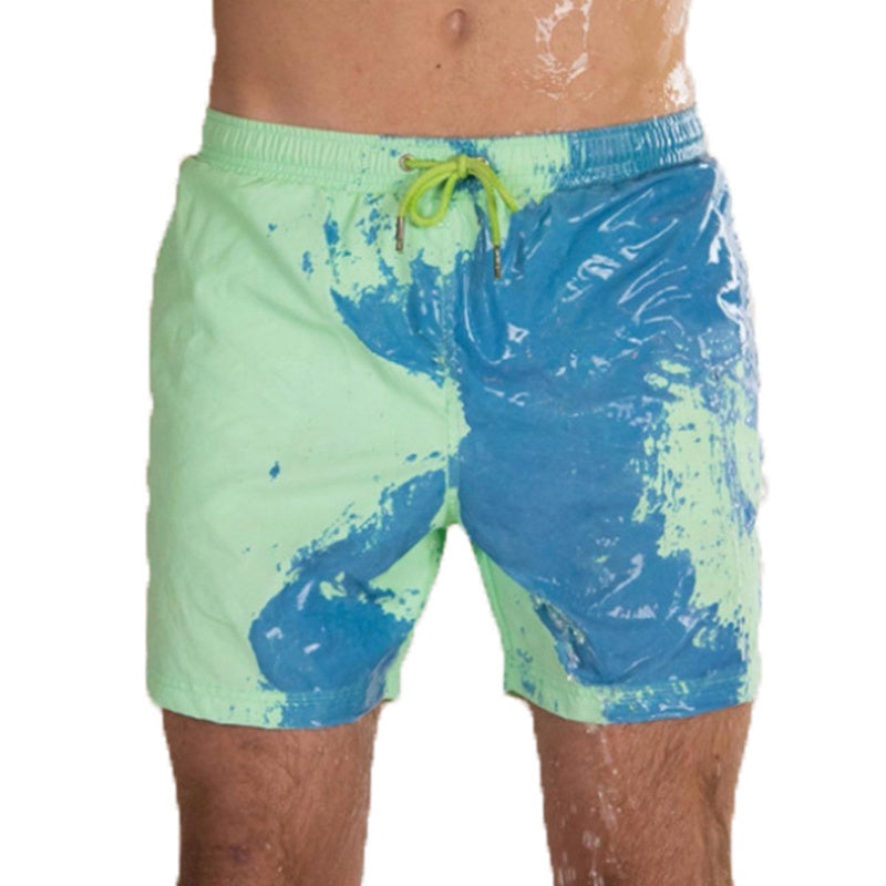 Shorts VitalMagic™ Hombre – Cambian de Color al Agua y Secado Rápido | Moda Reactiva para Playa Shorts Playa Hombre NovaVitalShop Green 3XL