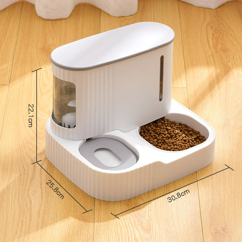 Fuente Automática para Mascotas – Bebedero y Comedero Integrado para Gatos y Perros Accesorios para mascotas / Alimentación Mi tienda Grey
