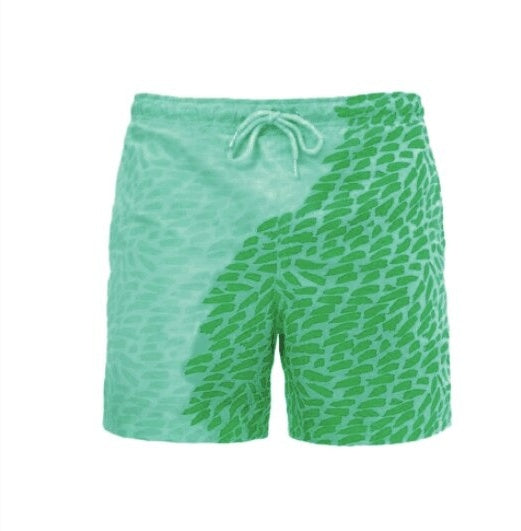 Shorts VitalMagic™ Hombre – Cambian de Color al Agua y Secado Rápido | Moda Reactiva para Playa Shorts Playa Hombre NovaVitalShop Green1 3XL