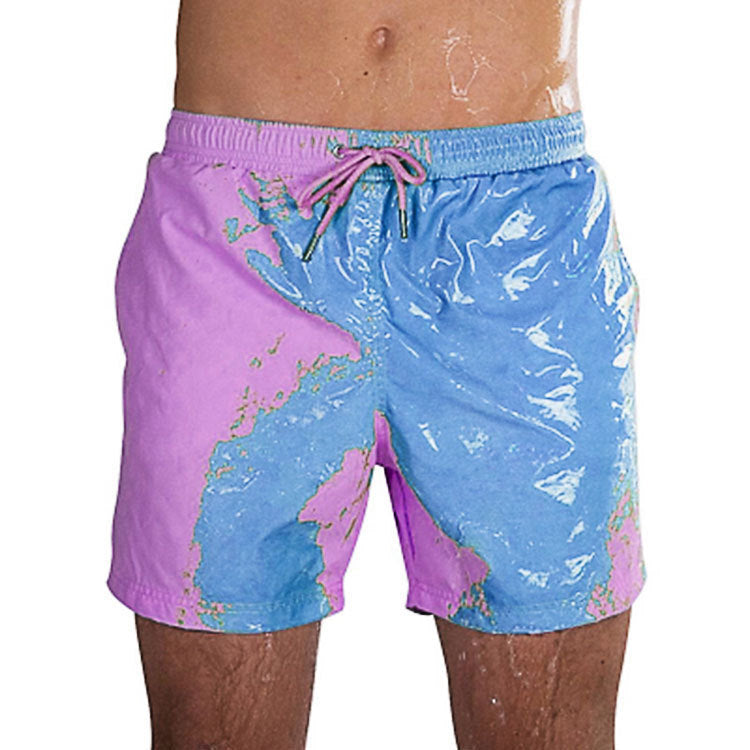 Shorts VitalMagic™ Hombre – Cambian de Color al Agua y Secado Rápido | Moda Reactiva para Playa Shorts Playa Hombre NovaVitalShop Blue purple XL