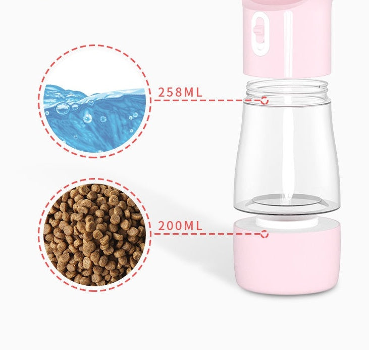 Dispensador de Agua Portátil para Perros | Botella Plegable 2 en 1 | Ideal para Viajes y Paseos Accesorios para mascotas / Bebedero port Mi tienda