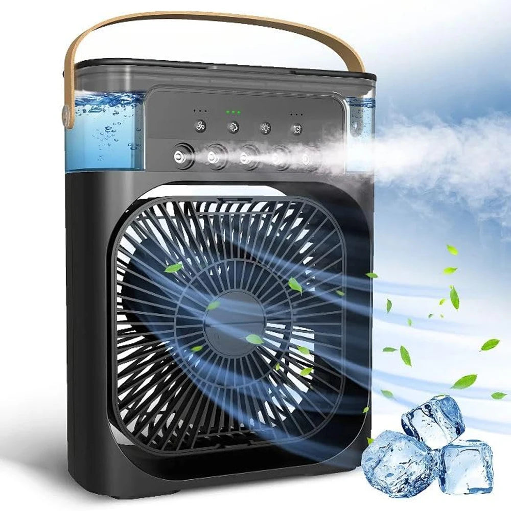 Mini Aire Acondicionado VitalCool - Portátil USB con LEDs Climatización y Hogar NovaVitalShop