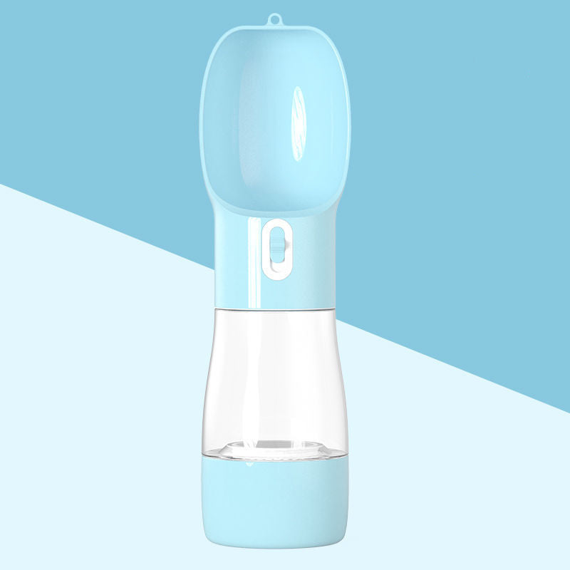 Dispensador de Agua Portátil para Perros | Botella Plegable 2 en 1 | Ideal para Viajes y Paseos Accesorios para mascotas / Bebedero port Mi tienda Blue