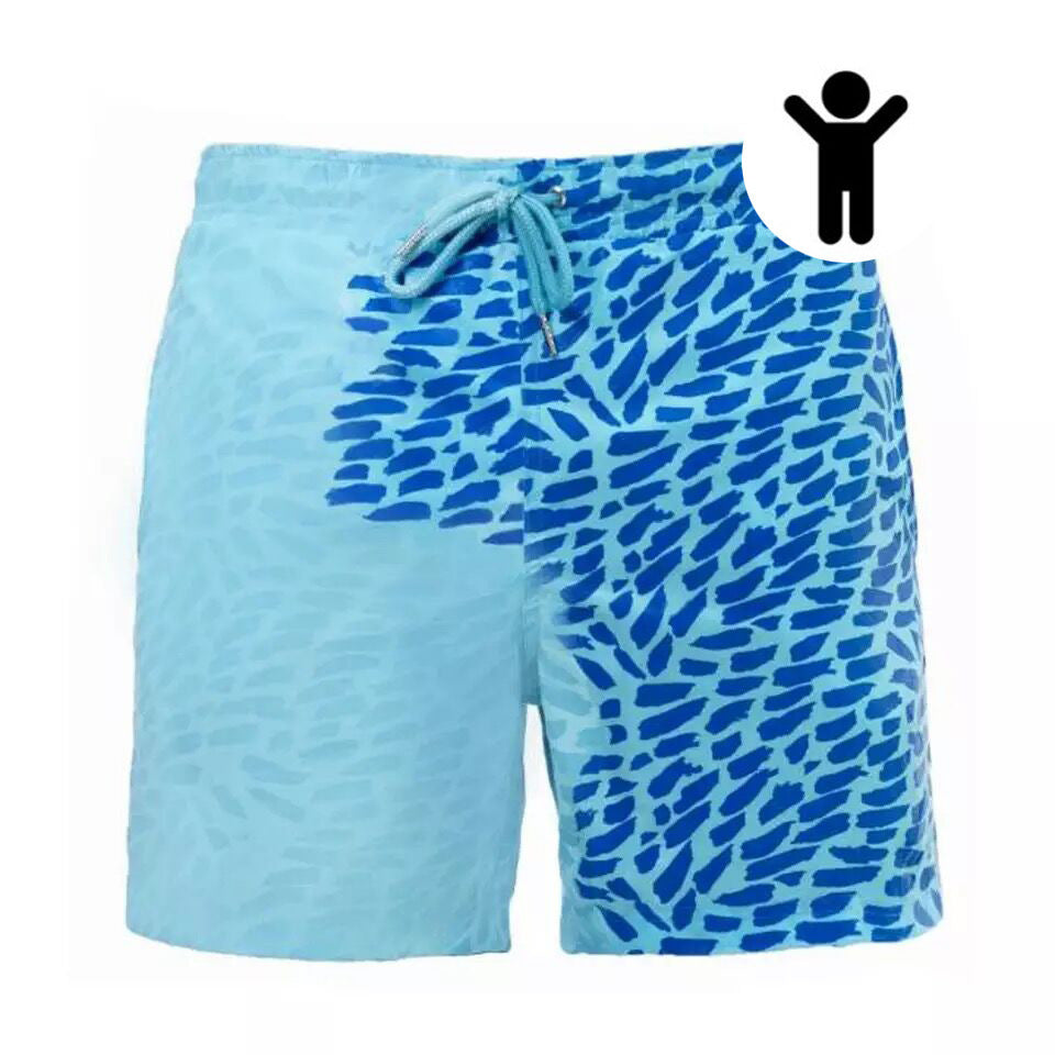 Shorts VitalMagic™ Hombre – Cambian de Color al Agua y Secado Rápido | Moda Reactiva para Playa Shorts Playa Hombre NovaVitalShop Blue child XL