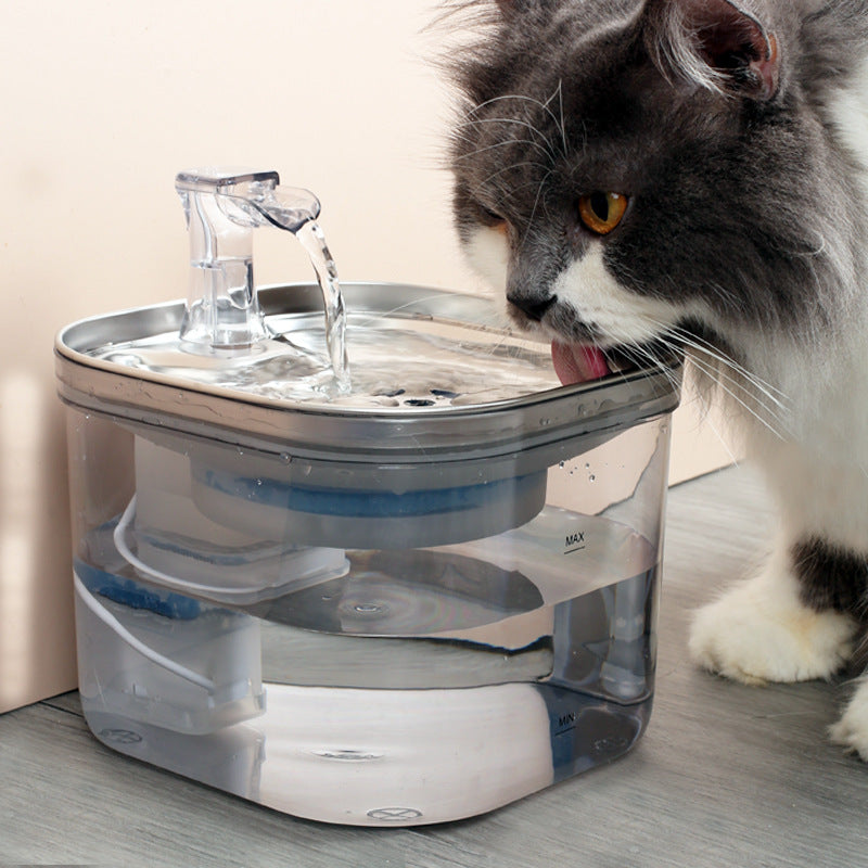 Fuente Inteligente de Acero Inoxidable para Mascotas – Circulación Automática para Gatos y Perros 0 Mi tienda