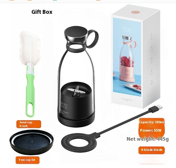 VitalBlend Pro – Licuadora Portátil Recargable para Smoothies y Jugos Naturales Licuadora Portátil / Blender USB Recarga NovaVitalShop Black