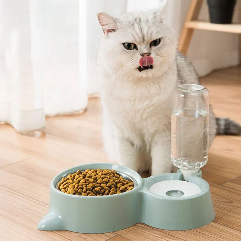 Fuente y Comedero Automático para Mascotas – Sistema por Gravedad para Gatos y Perros Accesorios para mascotas / Alimentación Mi tienda