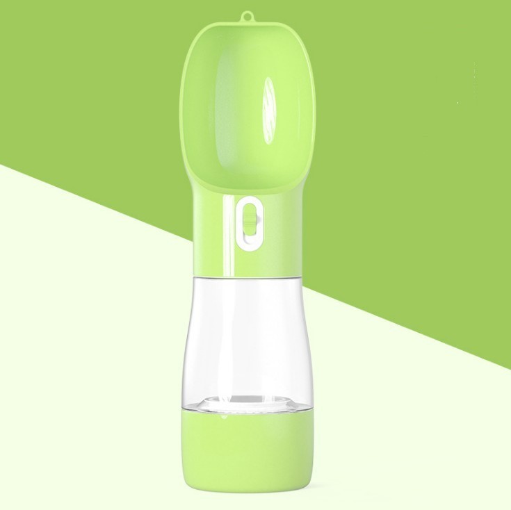 Dispensador de Agua Portátil para Perros | Botella Plegable 2 en 1 | Ideal para Viajes y Paseos Accesorios para mascotas / Bebedero port Mi tienda Green