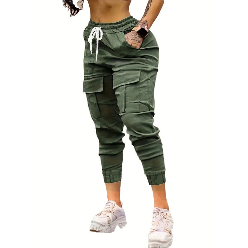 Joggers VitalMove – Cargo Rosa · Cintura Elástica · Estilo Relajado Jeans / Pantalones Mujer Mi tienda Green 2XL