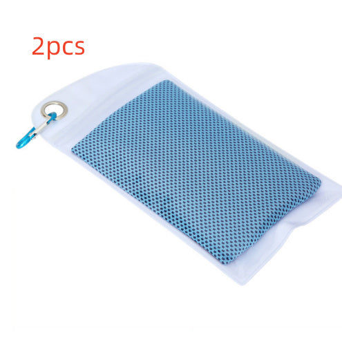 Ice Cooling Towel NovaVital – Toalla Refrescante para Deporte y Aventura (2 piezas · 30×90 cm · gris claro) Toalla deportiva · Outdoor & Fitness CJdropshipping Sky Blue 2pcs Rounded corners 30x90cm