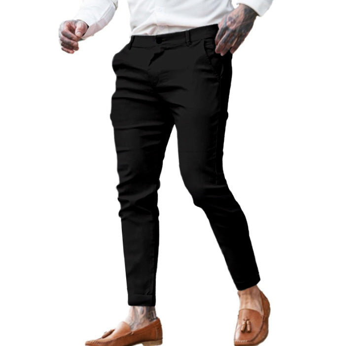 VitalTwill™ Pantalones Hombre – Stretch Slim Multicolor | Estilo Versátil y Cómodo Pantalones Casuales NovaVitalShop Black 2XL