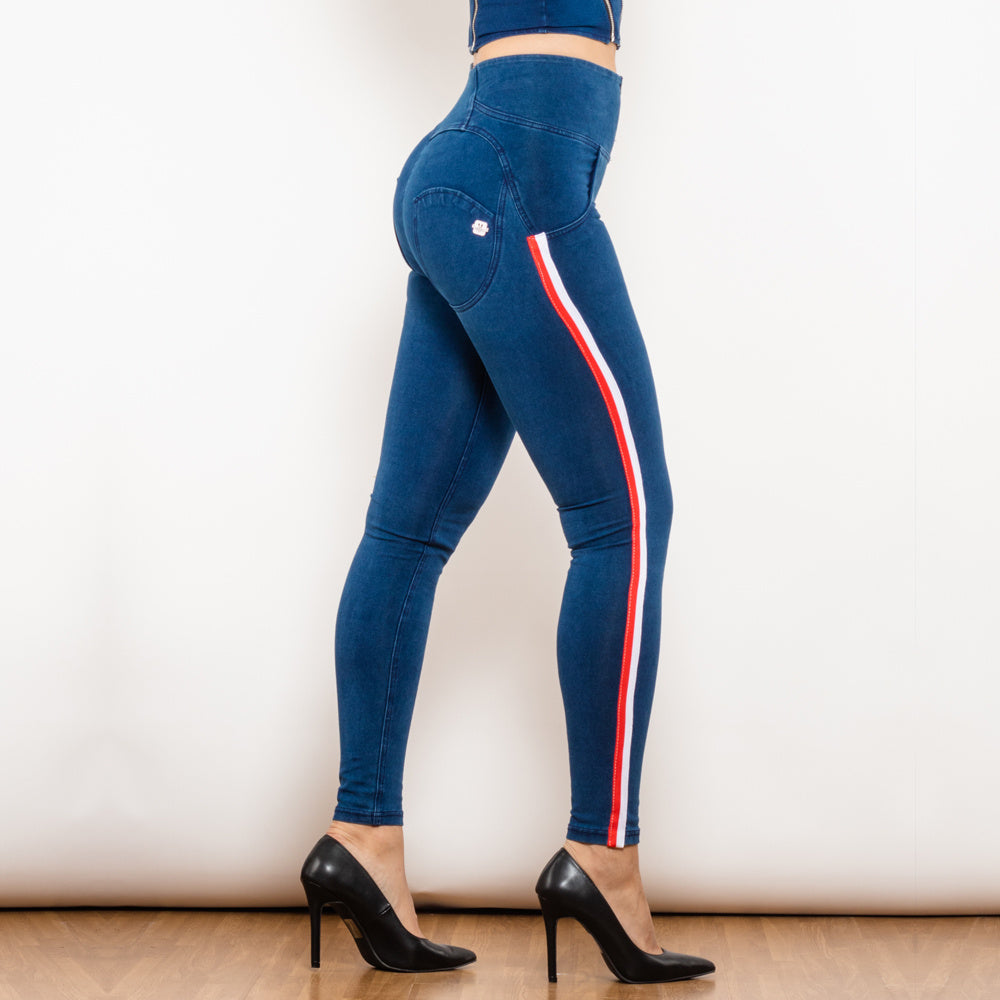 Jeans VitalFit Melody – Push-Up · Rayado · Slim Fit · Tiro Alto Jeans / Pantalones Mujer Mi tienda