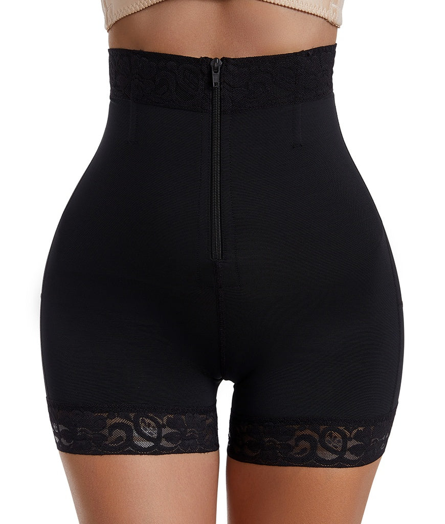 Faja Colombiana Mujer – Levanta Glúteos, Control Abdomen, Cinturilla con Varillas de Acero, Cierre Gancho + Cremallera (S–XL) Fajas / Shorts Moldeadores Mujer Mi tienda Black L