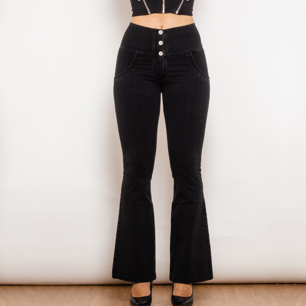 Jeans VitalLift Melody Mujer – Push Up, Tiro Alto, Corte Acampanado Realce Femenino (XS–XL) Pantalones / Jeans NovaVital 30123BFLJB L