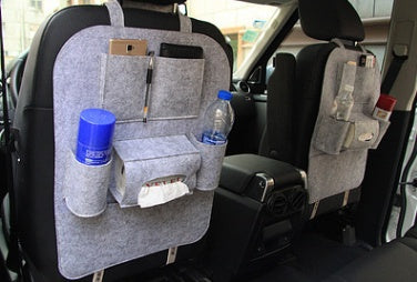 Organizador Multiusos para Asiento de Auto – Bolsillos de Almacenamiento, Montaje Colgante Universal (Impermeable, Negro) Accesorios para Auto Mi tienda