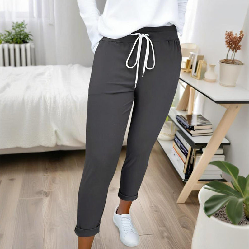 Pantalones VitalComfort – Corte Relajado, Cintura Elástica, Tejido Ligero Antirrugas (S–2XL) Jeans / Pantalones Mujer Mi tienda Dark gray L