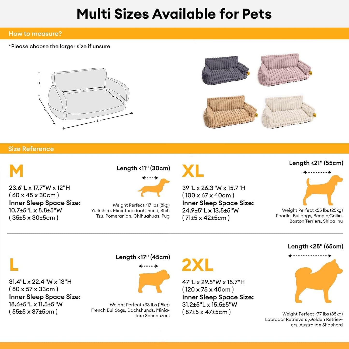 Cama Ortopédica FUNNY FUZZY para Perros Pequeños – Sofá con Funda Lavable y Base Antideslizante : Camas para mascotas / Pet Beds / Accesorios para descanso animal NovaVitalShop