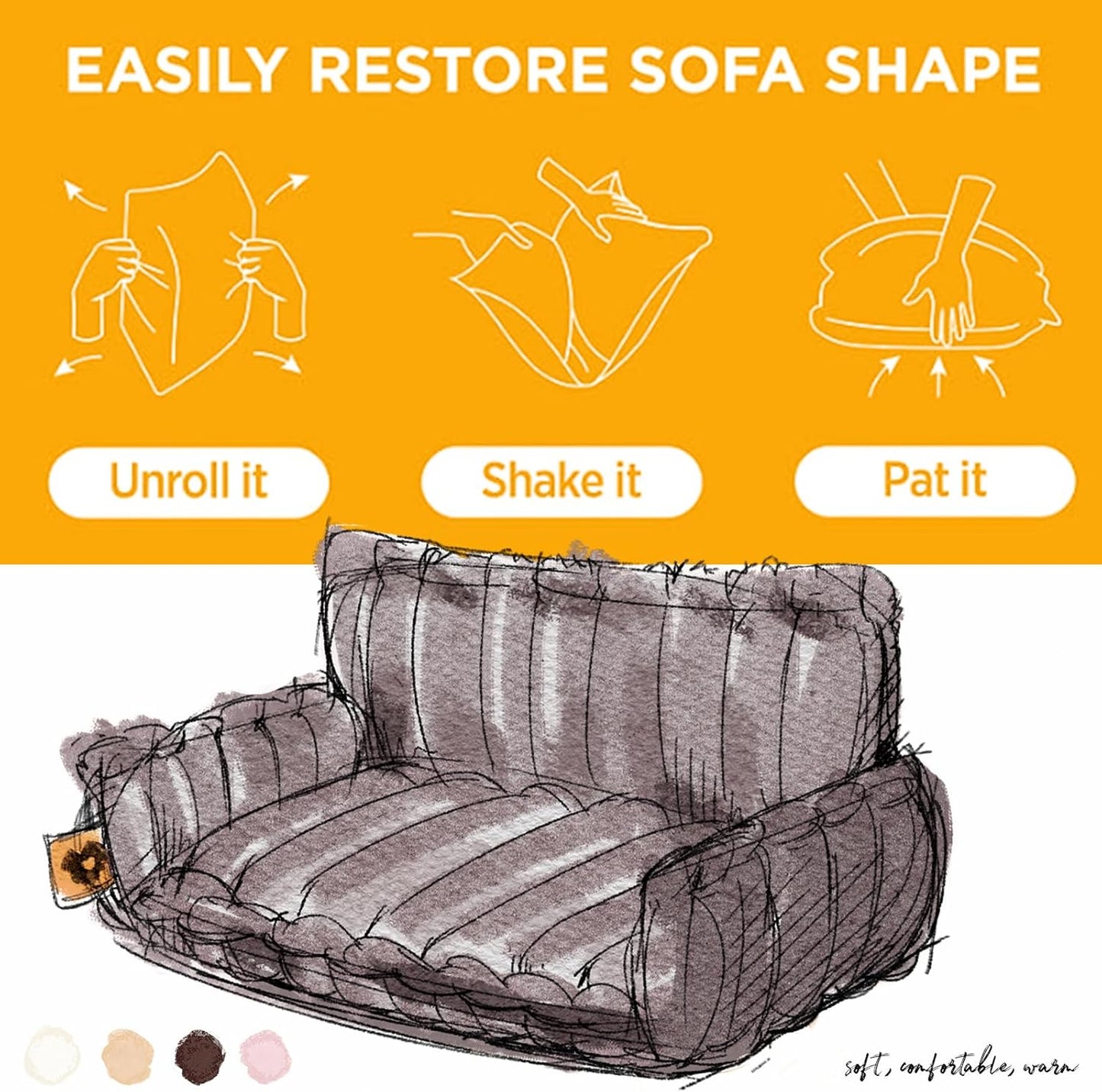 Cama Ortopédica FUNNY FUZZY para Perros Pequeños – Sofá con Funda Lavable y Base Antideslizante : Camas para mascotas / Pet Beds / Accesorios para descanso animal NovaVitalShop