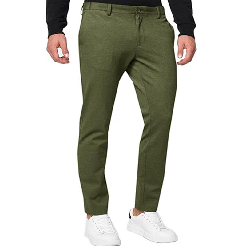 Chinos VitalBrit™ Hombre – Stretch Slim Elegante Estilo Británico | NovaVitalShop Chinos Hombre NovaVitalShop Army Green L