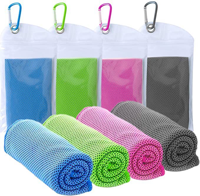 Ice Cooling Towel NovaVital – Toalla Refrescante para Deporte y Aventura (2 piezas · 30×90 cm · gris claro) Toalla deportiva · Outdoor & Fitness CJdropshipping
