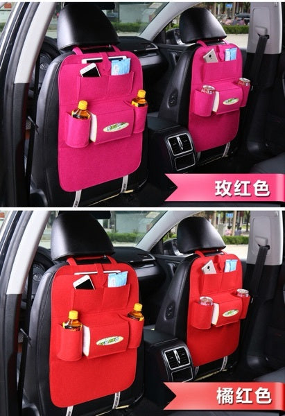 Organizador Multiusos para Asiento de Auto – Bolsillos de Almacenamiento, Montaje Colgante Universal (Impermeable, Negro) Accesorios para Auto Mi tienda