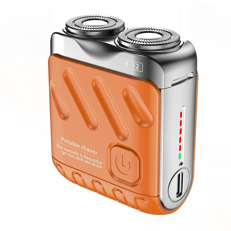 Xiaomi Mini Afeitadora de Doble Anillo – Recargable, Impermeable y Ultra Portátil Viral NovaVitalShop Chixia Orange