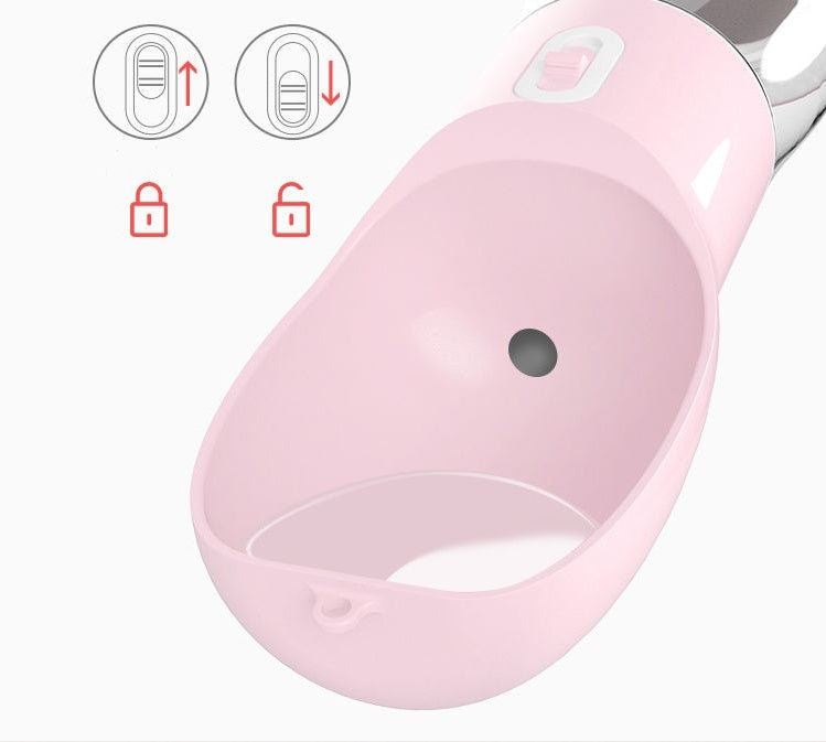 Dispensador de Agua Portátil para Perros | Botella Plegable 2 en 1 | Ideal para Viajes y Paseos Accesorios para mascotas / Bebedero port Mi tienda