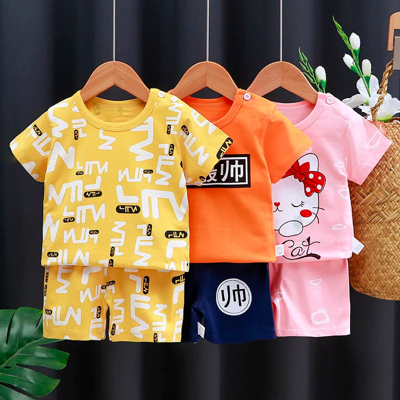 👕 Conjuntos Infantiles de Verano – Niña y Niño, Estilo Casual y Cómodo bebe NovaVitalShop