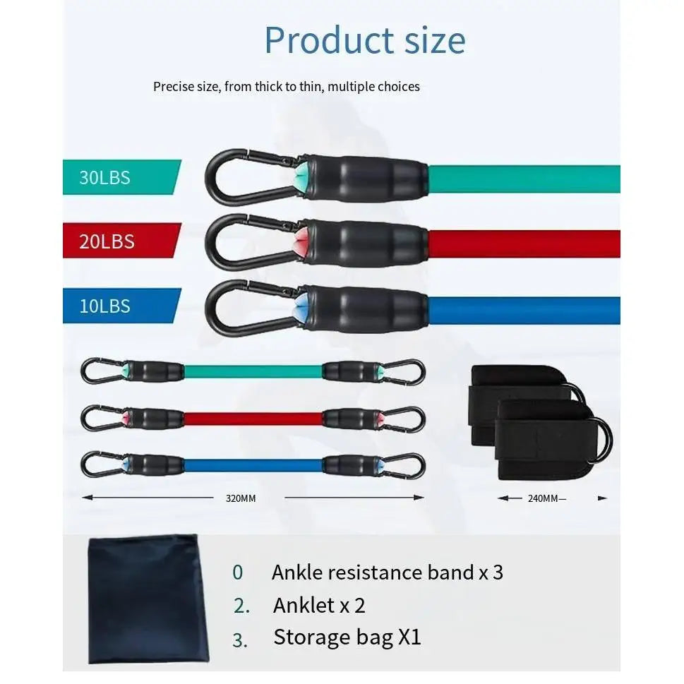 Ankle Resistance Bands with Cuffs Ankle Bands for Working Out Ankle Resistance Band Glutes Workout Equipment Butt Exercise Fitne NovaVital