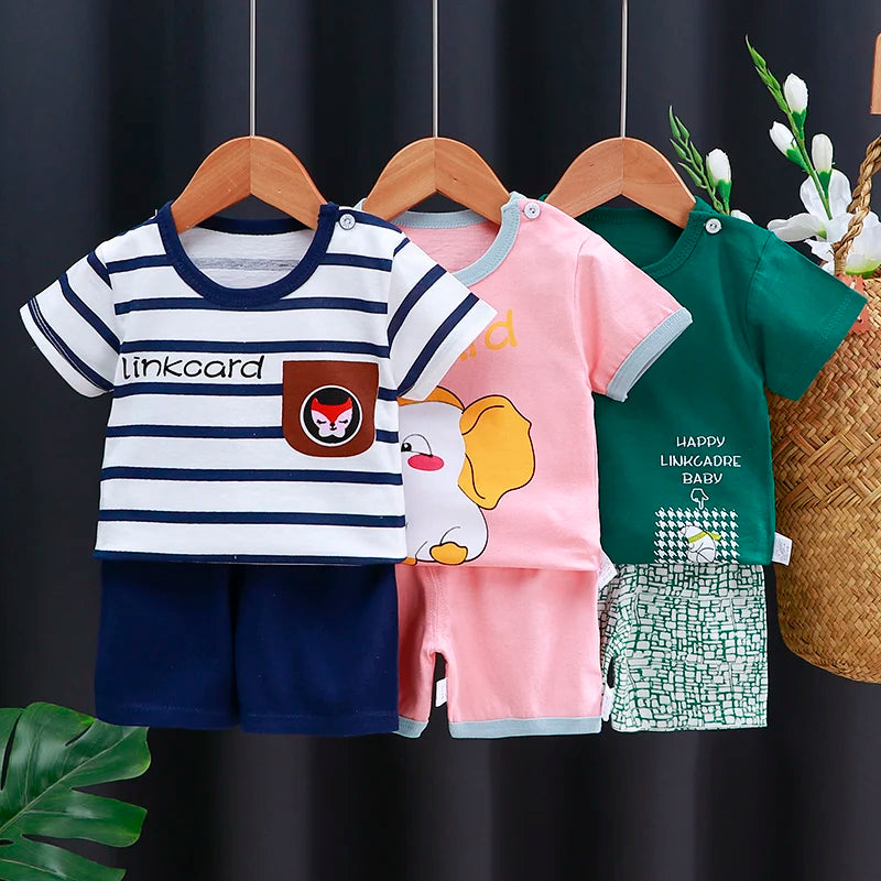 👕 Conjuntos Infantiles de Verano – Niña y Niño, Estilo Casual y Cómodo bebe NovaVitalShop