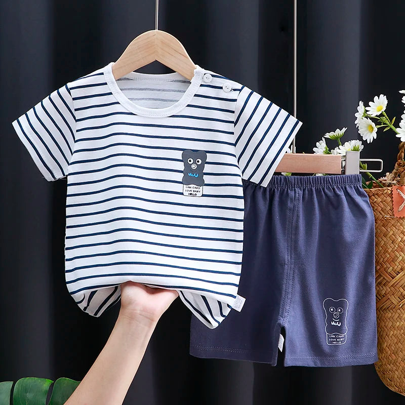 👕 Conjuntos Infantiles de Verano – Niña y Niño, Estilo Casual y Cómodo
