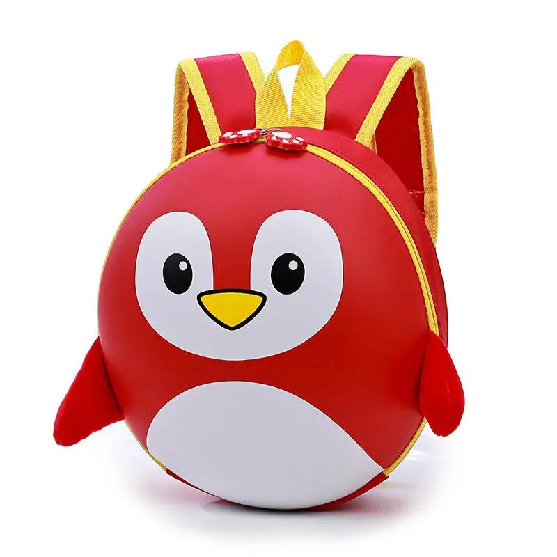 Mochila Infantil Ortopédica LXFZQ – Diseño 3D de Pingüino con Caparazón Rígido EVA (2–6 años) accesorios NovaVitalShop da hong se