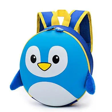 Mochila Infantil Ortopédica LXFZQ – Diseño 3D de Pingüino con Caparazón Rígido EVA (2–6 años) accesorios NovaVitalShop lan se