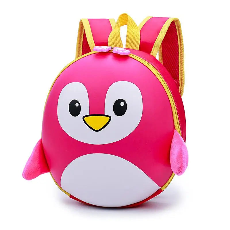 Mochila Infantil Ortopédica LXFZQ – Diseño 3D de Pingüino con Caparazón Rígido EVA (2–6 años) accesorios NovaVitalShop fen hong se
