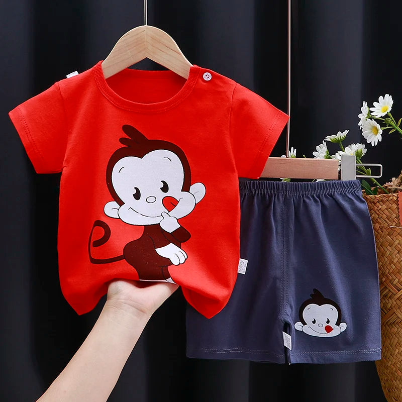 👕 Conjuntos Infantiles de Verano – Niña y Niño, Estilo Casual y Cómodo