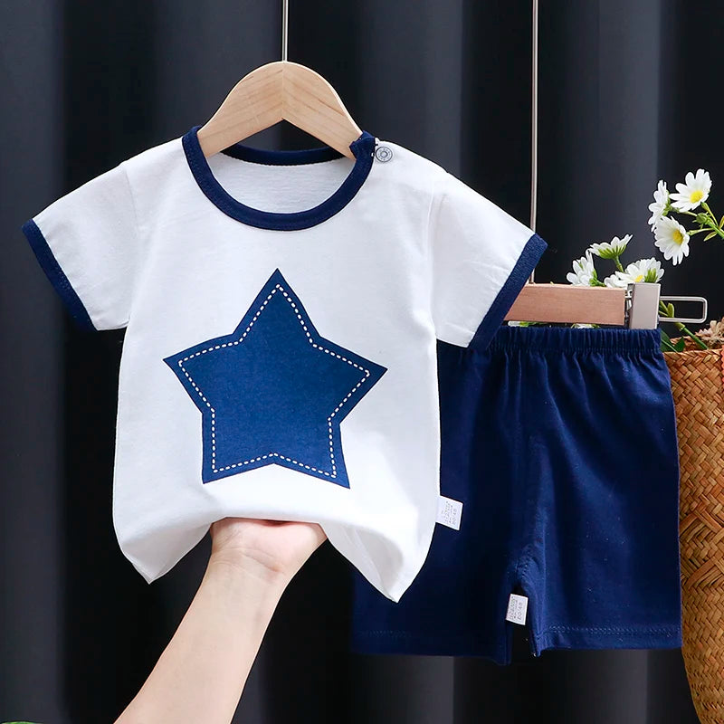 👕 Conjuntos Infantiles de Verano – Niña y Niño, Estilo Casual y Cómodo bebe NovaVitalShop