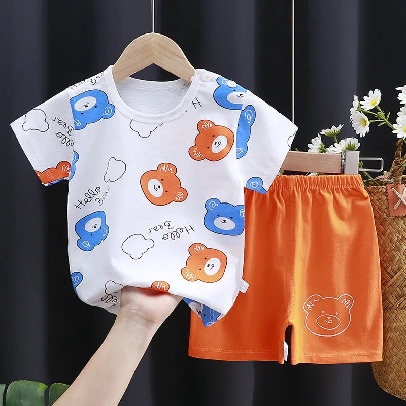 👕 Conjuntos Infantiles de Verano – Niña y Niño, Estilo Casual y Cómodo