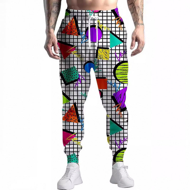 Joggers VitalRetro Hombre – Estilo 90s Multicolor, Corte Relajado, Tela Transpirable, Look Urbano Vintage (S–2XL) Joggers Hombre NovaVitalShop