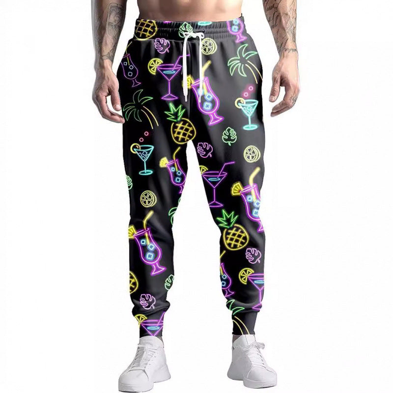 Joggers VitalRetro Hombre – Estilo 90s Multicolor, Corte Relajado, Tela Transpirable, Look Urbano Vintage (S–2XL) Joggers Hombre NovaVitalShop