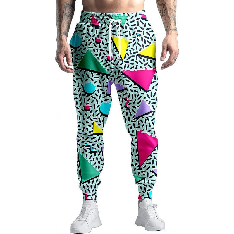 Joggers VitalRetro Hombre – Estilo 90s Multicolor, Corte Relajado, Tela Transpirable, Look Urbano Vintage (S–2XL) Joggers Hombre NovaVitalShop