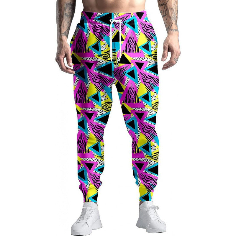 Joggers VitalRetro Hombre – Estilo 90s Multicolor, Corte Relajado, Tela Transpirable, Look Urbano Vintage (S–2XL) Joggers Hombre NovaVitalShop