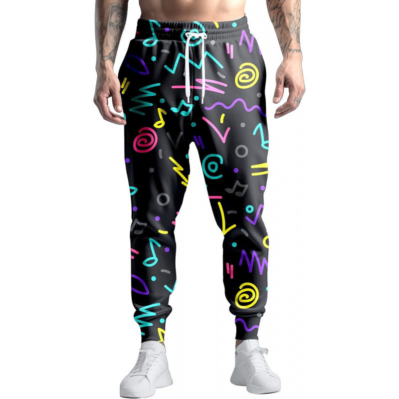 Joggers VitalRetro Hombre – Estilo 90s Multicolor, Corte Relajado, Tela Transpirable, Look Urbano Vintage (S–2XL) Joggers Hombre NovaVitalShop JL75115 2XL