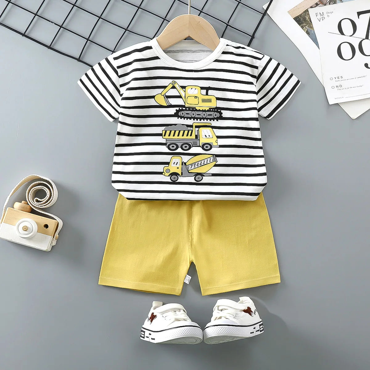Conjunto Infantil de Verano 2 Piezas Pato Donald – Camiseta + Shorts Casual para Niño Conjunto 2 Piezas Niños NovaVitalShop