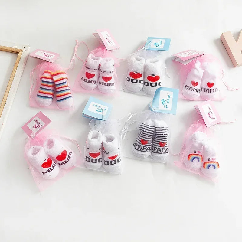 🧦 Medias Suaves con Letras para Bebé – Primavera/Verano, Algodón, Unisex bebe NovaVitalShop